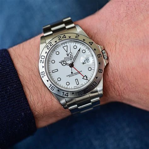 rolex explorer 16570 black or white|rolex 16570 review.